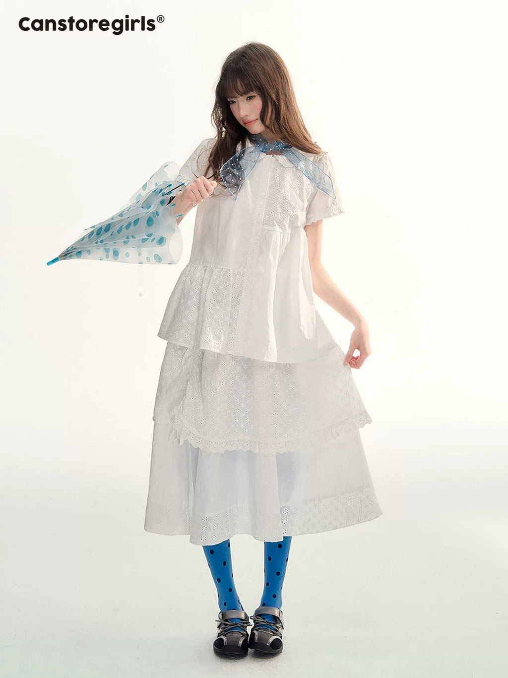 Embroidered doll top and skirt set