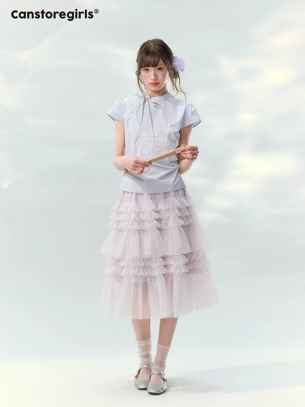 Layered tulle cake skirt