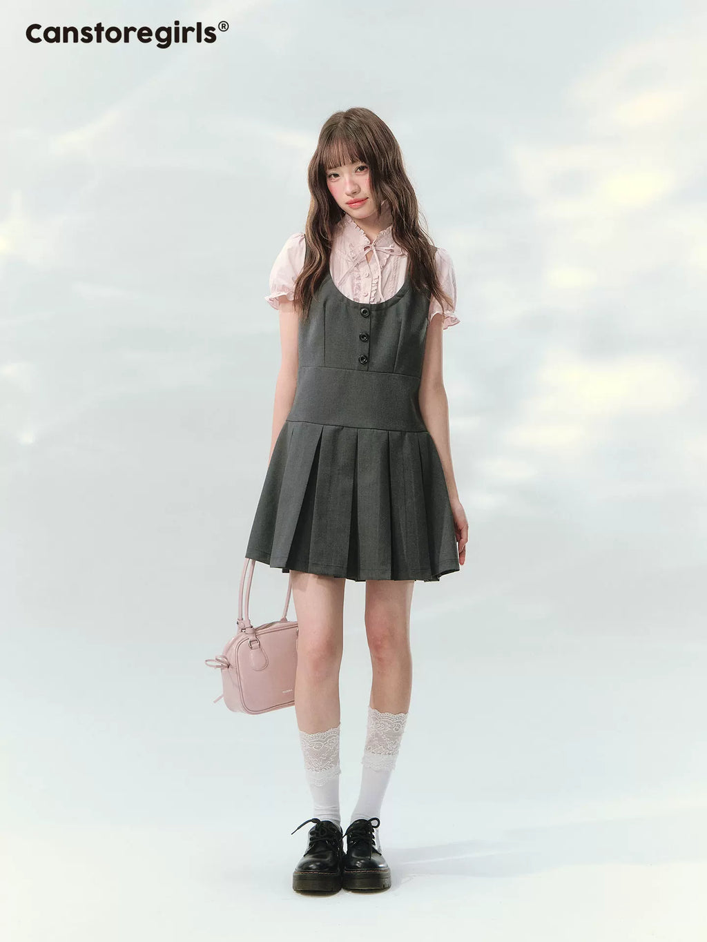 Colorblock a-line short sleeve dress