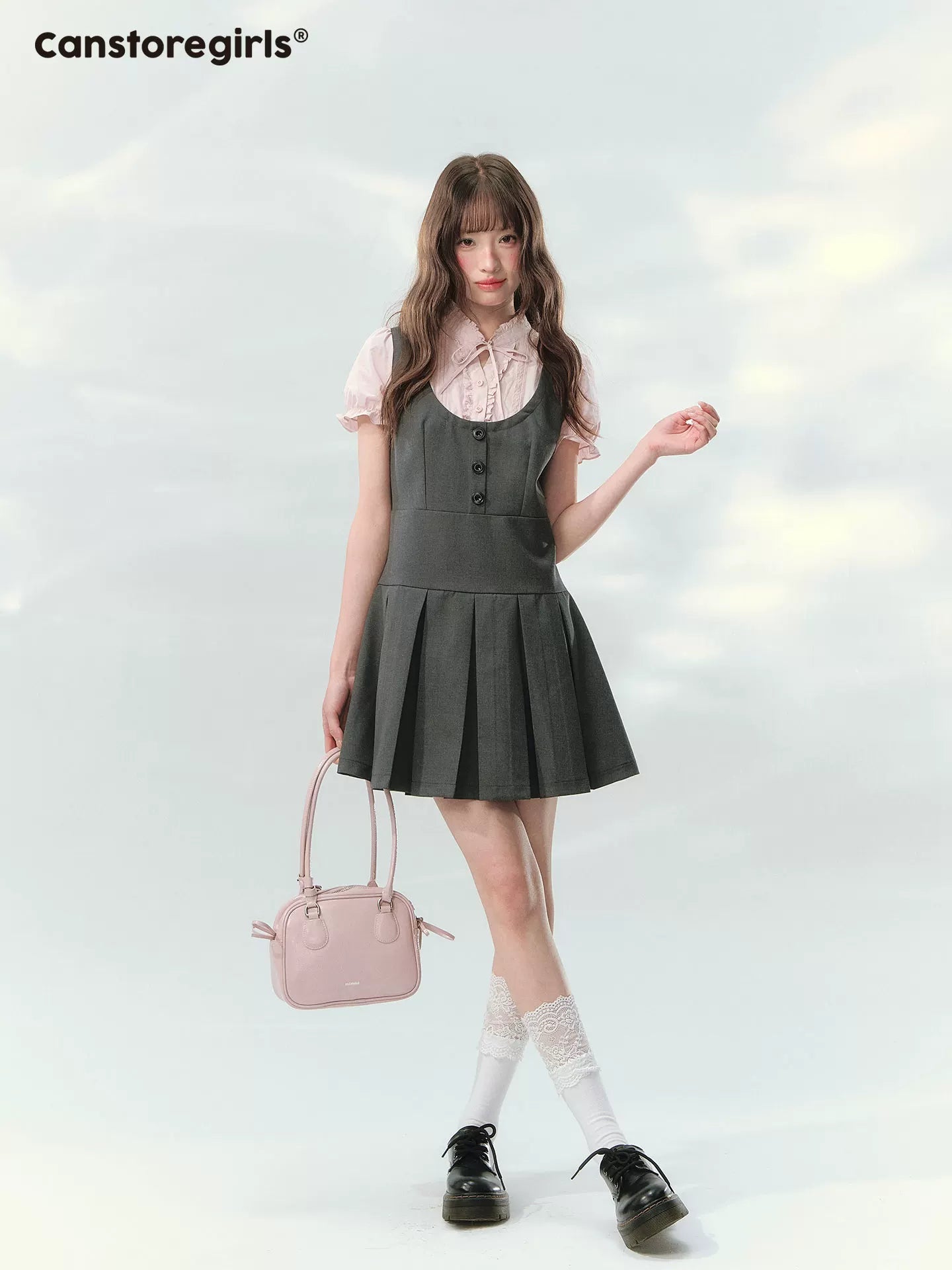 Colorblock a-line short sleeve dress